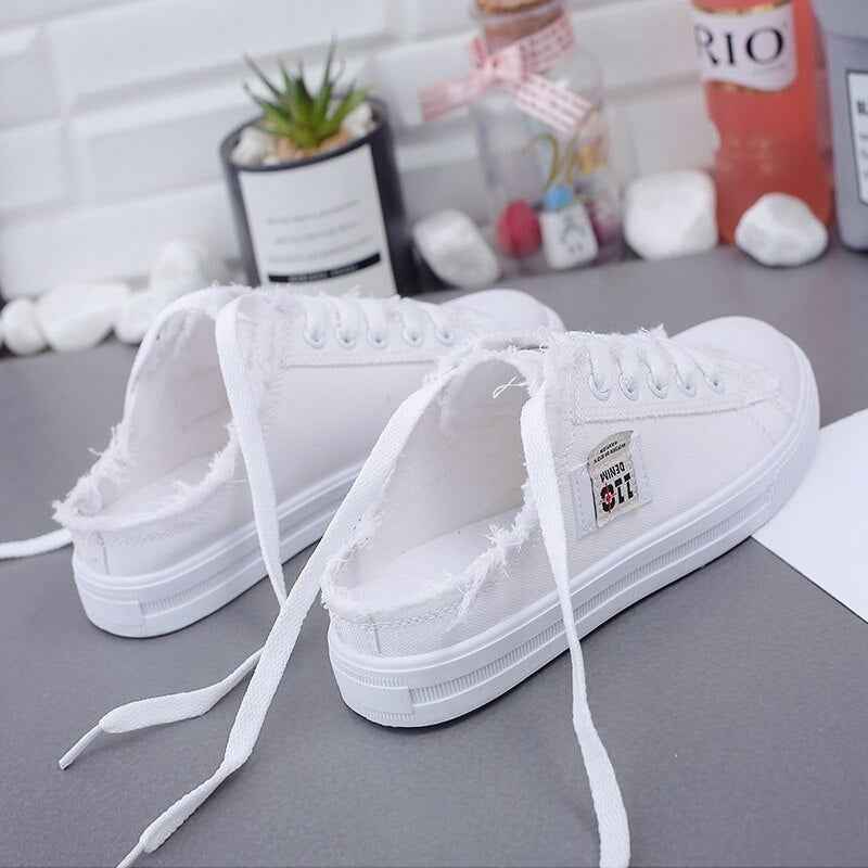 Women's Canvas Sneakers – Chic, Comfortable, and Timeless for Spring & Summer!
