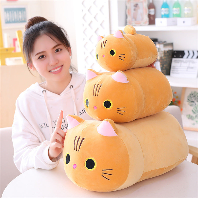 Mollusk Pillow Cute Cat Cylindrica Bedside Single Double Pillow Nap Pillow Office Pillow Shello Creative Boutique