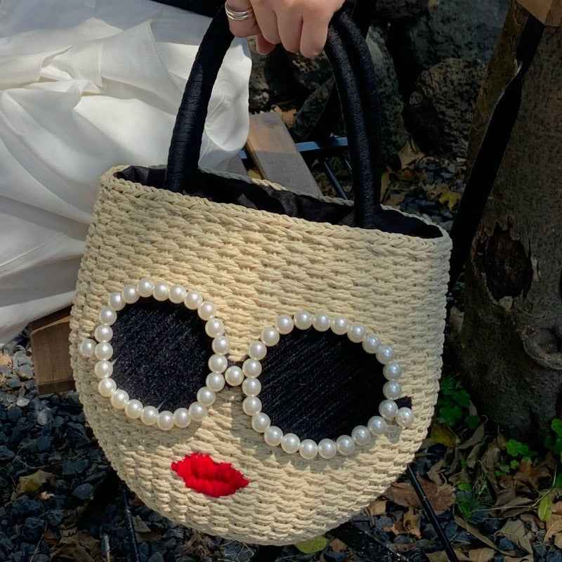 Japanese Rattan Woven Handbag – Fusion of Whimsical Charm and Timeless Craftsmanship