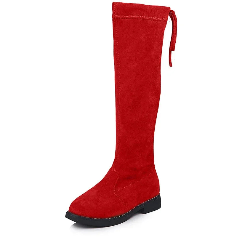 Princess Over Knee Boots – Autumn & Winter Fashion for Girls (Sizes 26–37) - Shello's Creative Boutique
