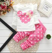 Girls Clothing Sets Winter Girls Clothes Set T-shirt+pants 2 pcs Kids Clothes Girl Sport Suit Children Clothes 6M-24M eprolo