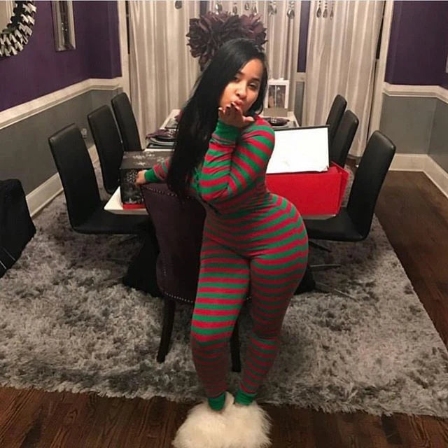 Christmas Women Household Pajama Sets Romper Sleeping Jumpsuit Long Sleeve Cotton Xmas Sleep Wear Home Wear eprolo