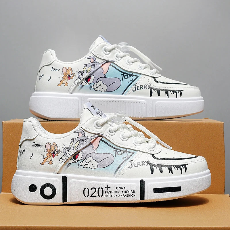 Couple Walking Shoes Men Flat Leather Breathable Outdoor Sports Lace-up Casual Tennis Shoes Luxury Original Sneakers Women eprolo