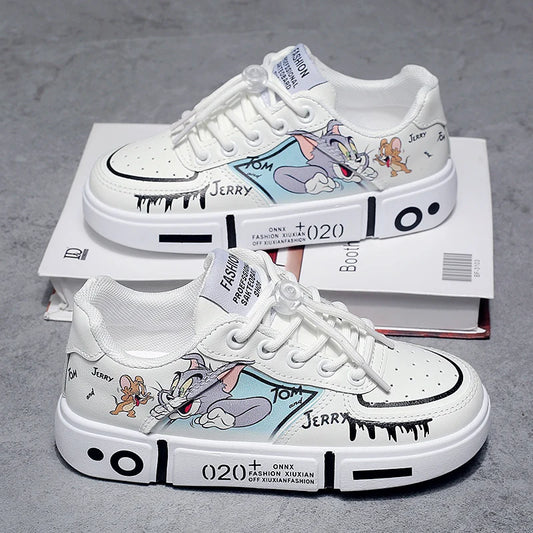 Couple Walking Shoes Men Flat Leather Breathable Outdoor Sports Lace-up Casual Tennis Shoes Luxury Original Sneakers Women eprolo