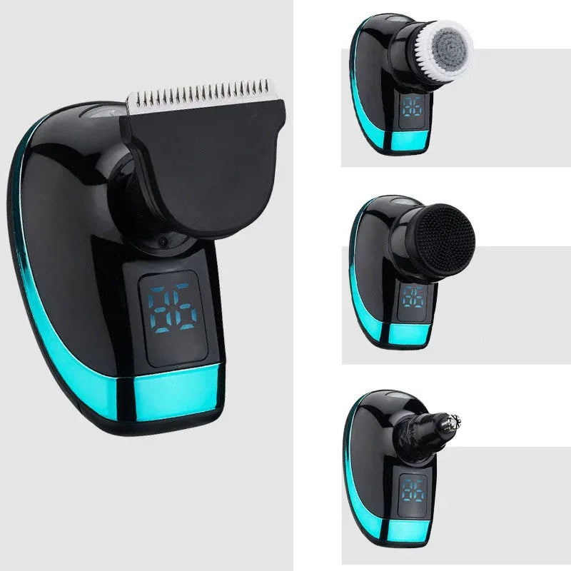 Electric Shaver Shaving Head Machine Five-Blade Self-Service Bald Head Rechargeable Waterproof Washing Razor - Shello's Creative Boutique