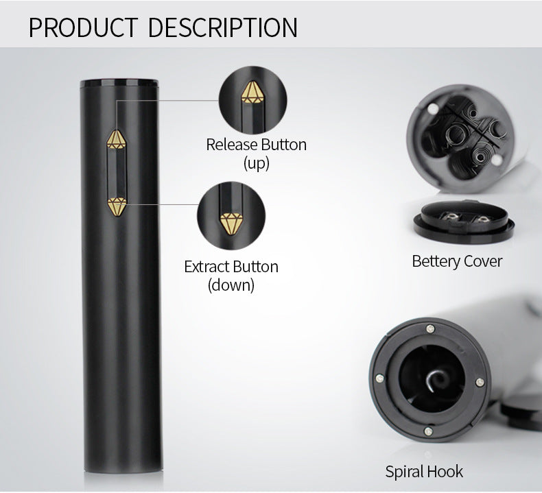 Creative Dry Battery Electric Bottle Opener Plastic Wine Automatic Bottle Opener eprolo