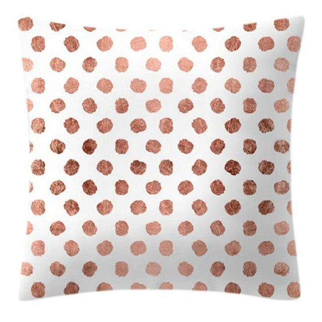 Rose Gold Pineapple Glitter Pillow Case - Glamorous 45x45cm Cushion Cover