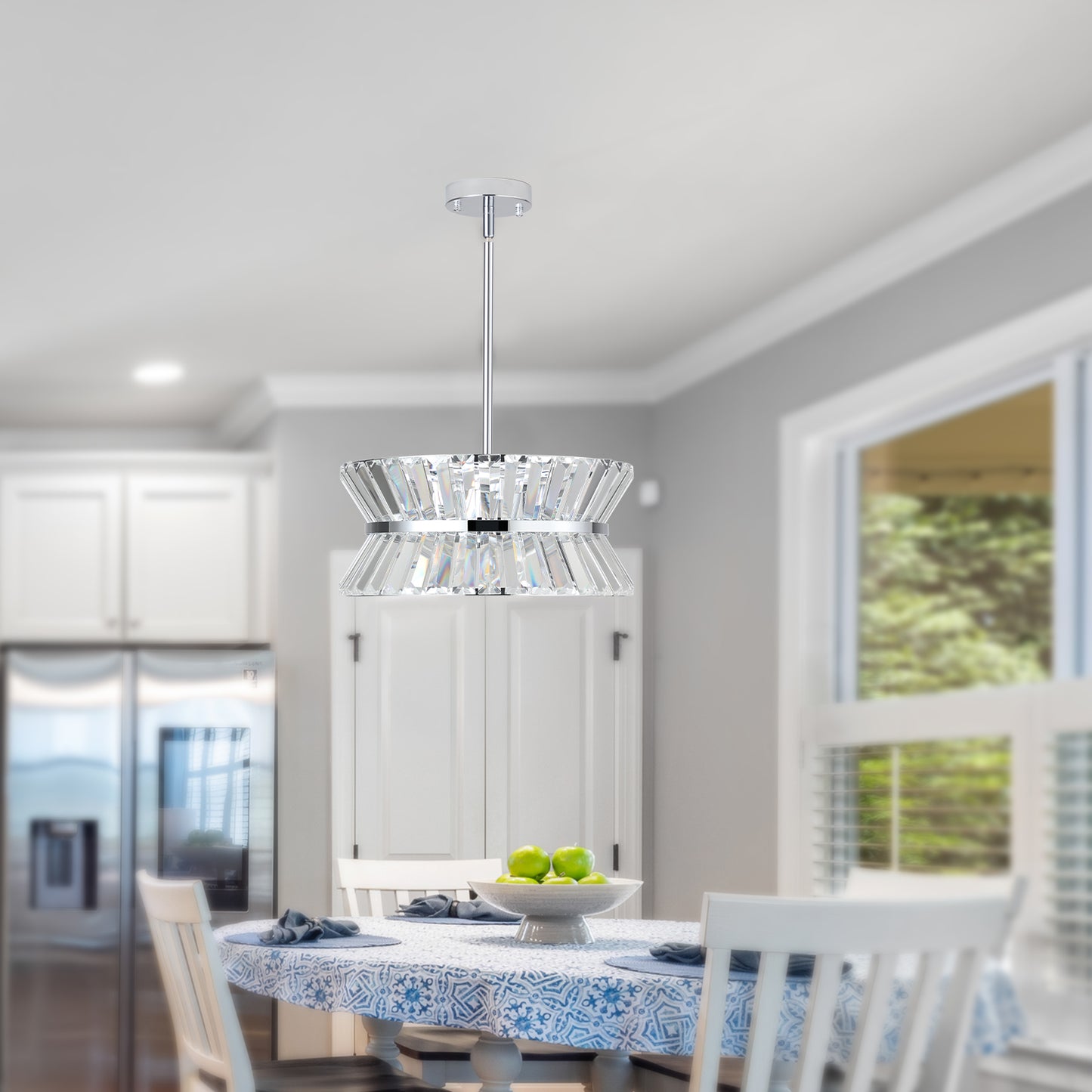 Modern Crystal Chandelier for Living-Room Round Cristal Lamp Luxury Home Decor Light Fixture eprolo