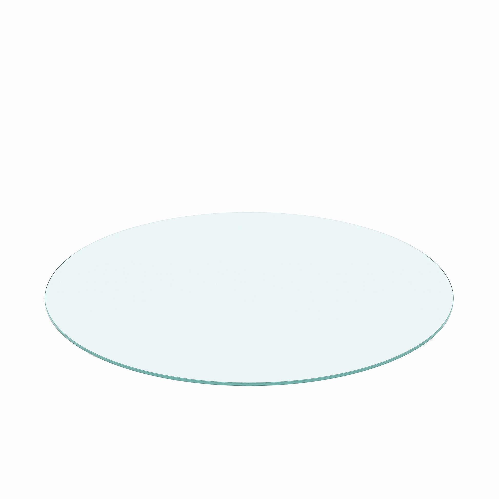 36" Inch Round Tempered Glass Table Top Clear Glass 1/4" Inch Thick Flat Polished Edge eprolo