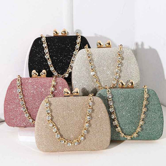 Little Love Water Diamond Handheld Bag - Celebrity Banquet Small Square Crossbody Bag