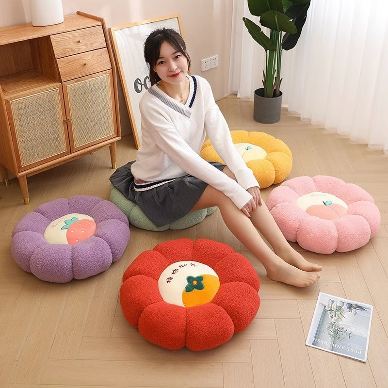 New Pumpkin Cushion Color Contrast Persimmon Ruyi Putuan Home Sofa Decoration Soft Cushion eprolo