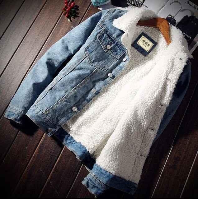 Men's Denim Jacket – Timeless Warmth and Modern Comfort - Shello's Creative Boutique