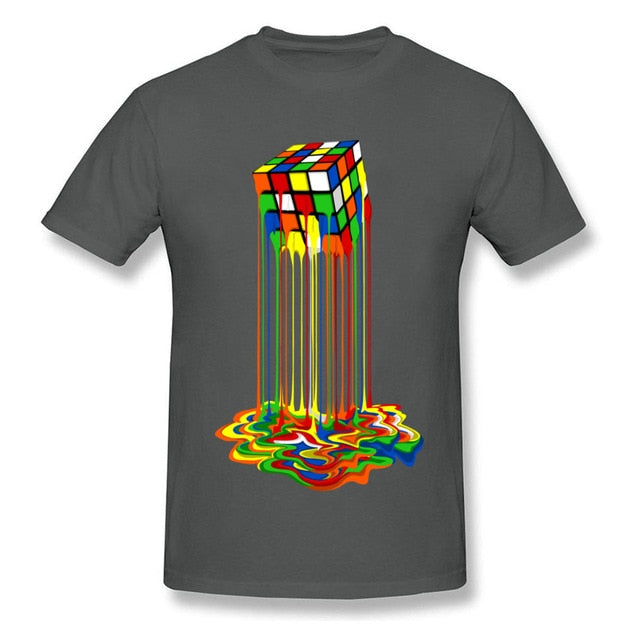 Good Quality Cube T-Shirts Rainbow Abstraction Cube Sheldon Cooper T Shirt Big Discount Best Tee Shirt Women Men Funny Tops Tee Shello Creative Boutique