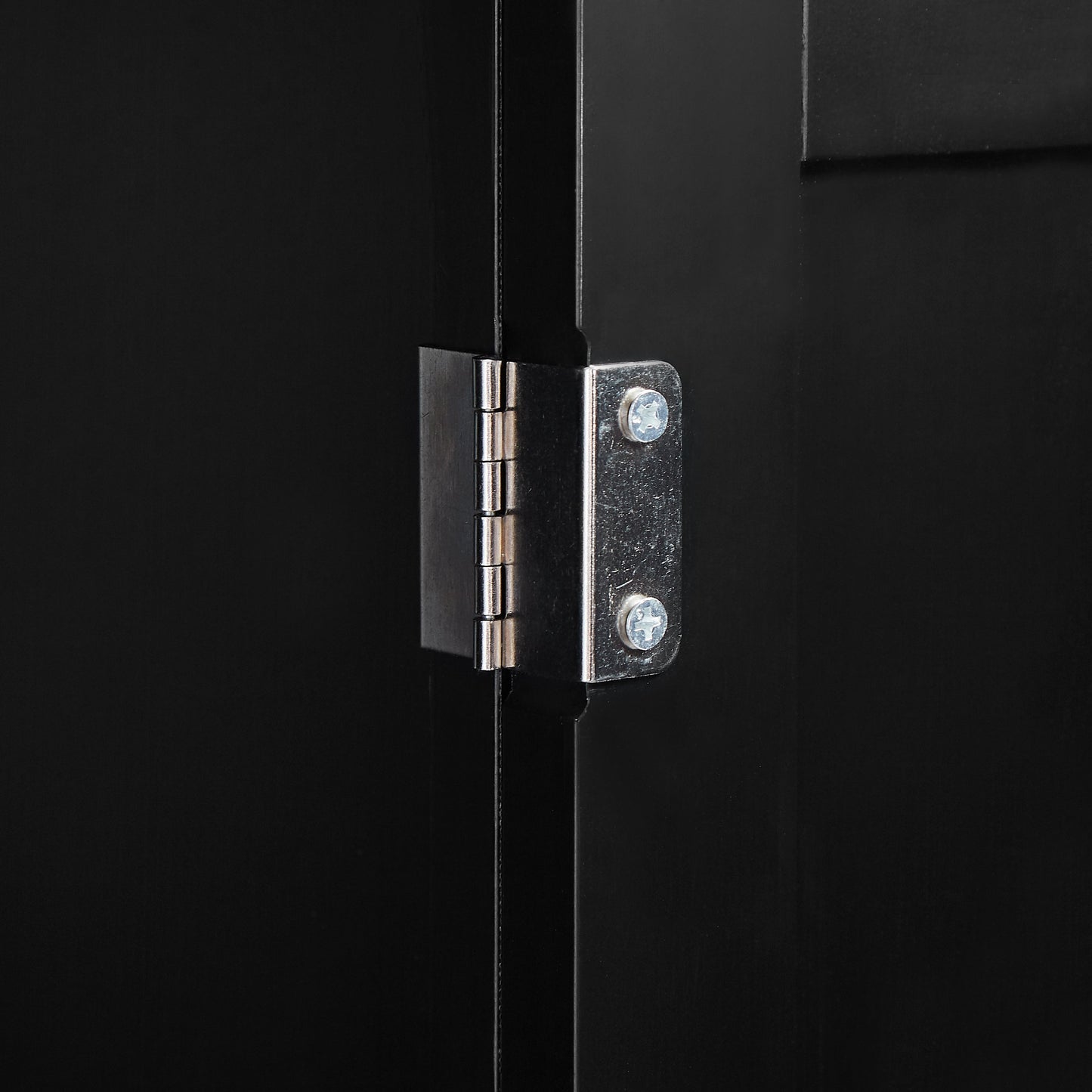 Tall Storage Cabinet with Two Drawers for Bathroom/Office, Black eprolo