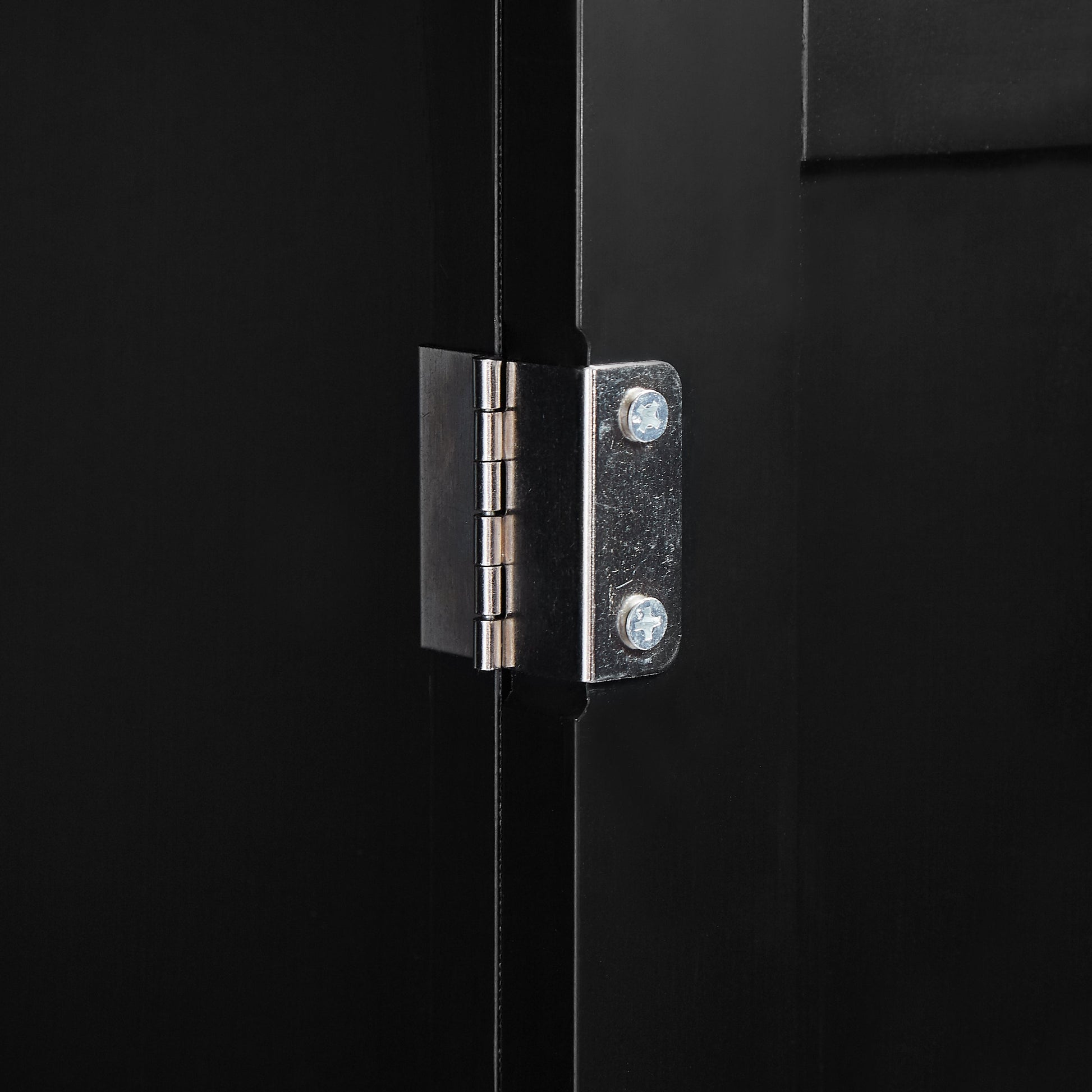 Tall Storage Cabinet with Two Drawers for Bathroom/Office, Black eprolo