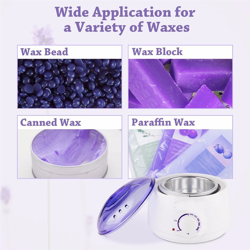 500Cc Mini Wax Warmer Heater Electric Hands Spa Hair Removal Depilatory Melting Wax Machine Pot Temperature Control eprolo