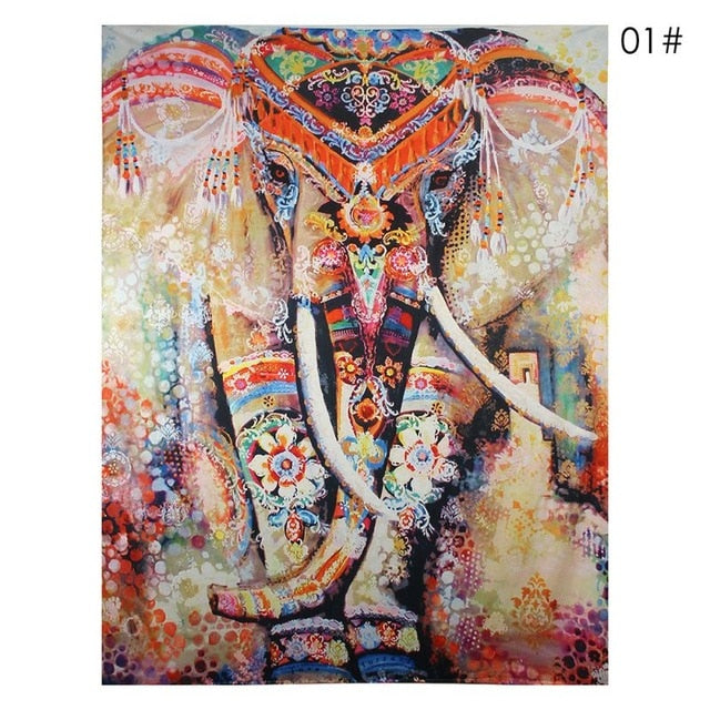 Bohemian Mandala Tapestry Sandy Beach Indian Picnic Rug Throw Travel Mattress Blanket Camping Tent Wall Decor Hanging Tapestries