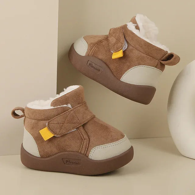 Winter Baby Girl Shoes Toddler Snow Boots Infant Plush Warm Kids Ankle Boots Boys Cotton Shoes - Shello's Creative Boutique