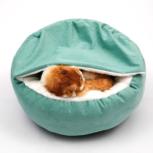 Super Soft Pet Cat Bed Plush Full Size Washable Calm Bed Donut Bed Comfortable Sleeping Artifact Suitable For All Kinds Of Cat Shello Creative Boutique
