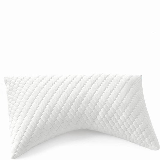 Shredded Memory Foam Bamboo Cooling Pillow - Perfect for Back & Side Sleepers