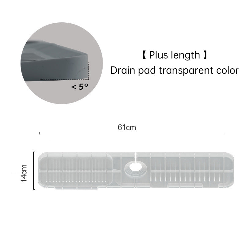 Silicone Drain Pad Faucet Drain Pad Kitchen Countertop Sink Drain Splash Proof Device eprolo