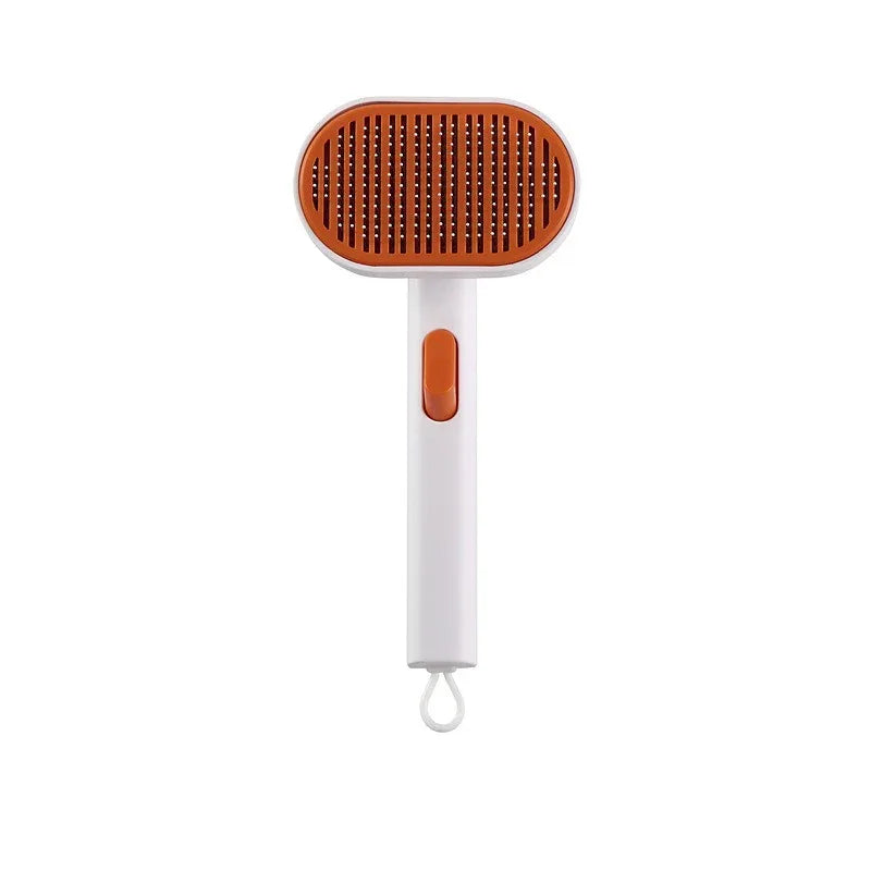 Self-Cleaning Pet Hair Removal Brush - One-Click Grooming Comb for Cats & Dogs - Shello's Creative Boutique