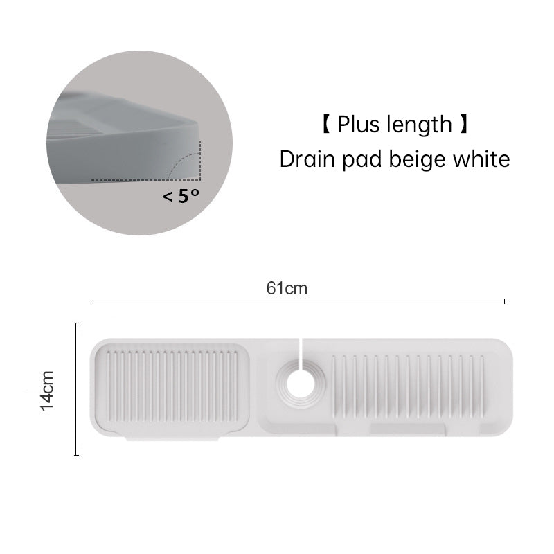 Silicone Drain Pad Faucet Drain Pad Kitchen Countertop Sink Drain Splash Proof Device eprolo