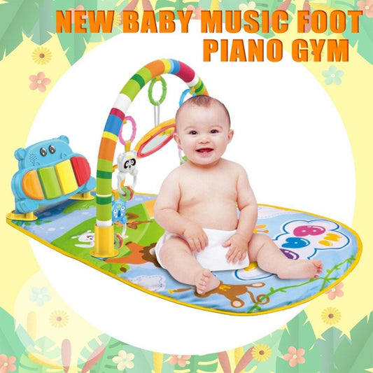 3 in 1 Baby Play Mat Rug Toys Crawling Music Play Game Developing Mat with Piano Keyboard Infant Carpet Education Rack Toy eprolo