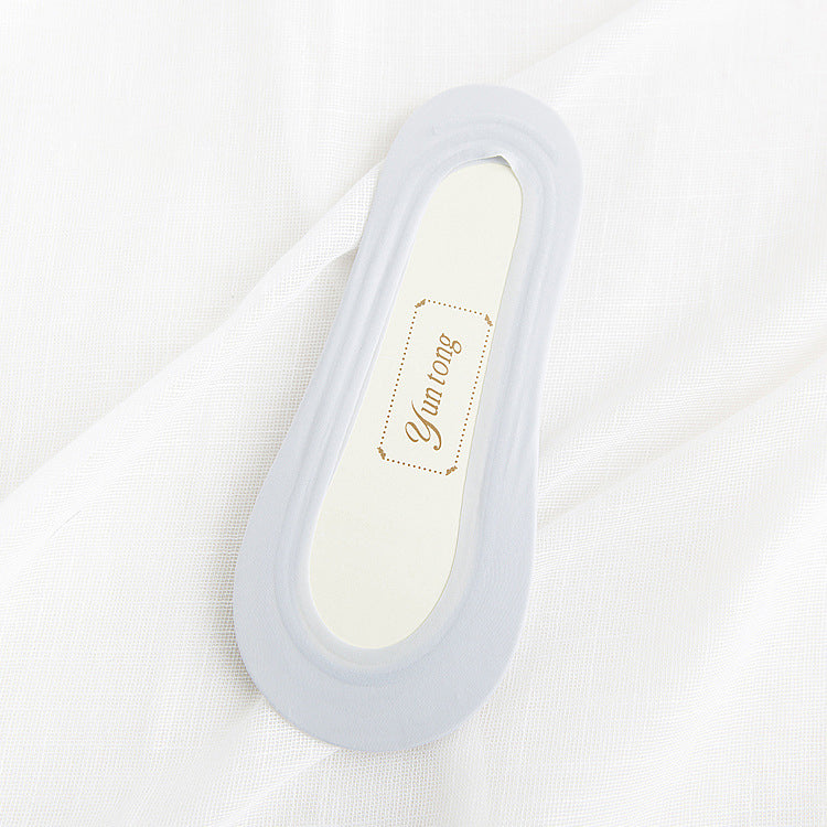 Ice Silk Invisible Boat Socks – Ultra-Thin, Non-Slip Comfort for Women