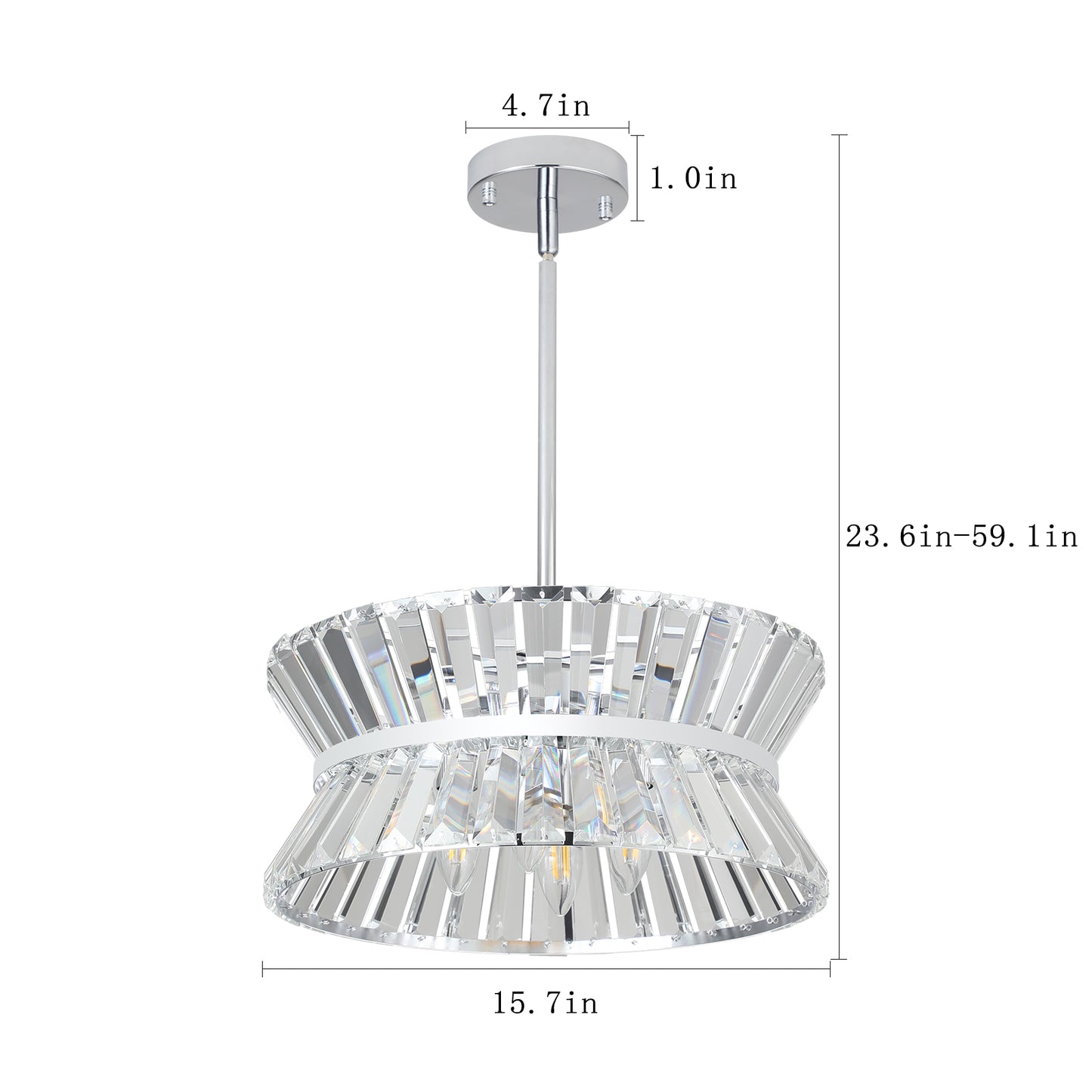 Modern Crystal Chandelier for Living-Room Round Cristal Lamp Luxury Home Decor Light Fixture eprolo