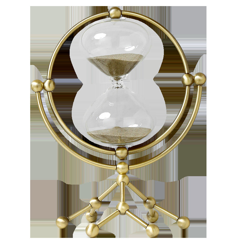 Nordic Light Luxury Rotating Hourglass Metal Crafts Decoration, Living Room, Wine Cabinet, Home Decoration and Decoration eprolo