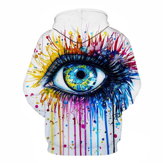 Cold Art Hoodies Men Women 3D Colorful Eye Sweatshirt eprolo
