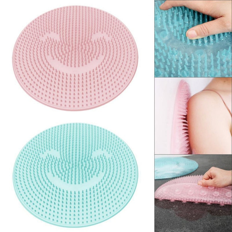 Silicone Bath Shower Back Brush Massager Bath Foot Brush Dead Skin Anti Skid Pad Bath Mats eprolo