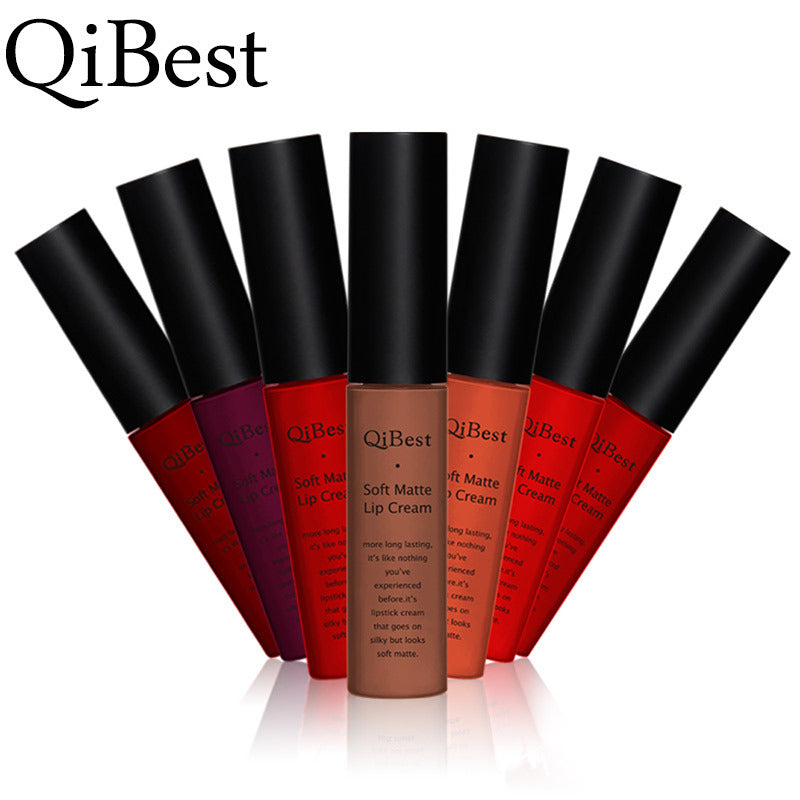 34 Colors Matte Non-Stick Cup Does Not Fade Lip Gloss Matte Liquid Lipstick Makeup Shello Creative Boutique