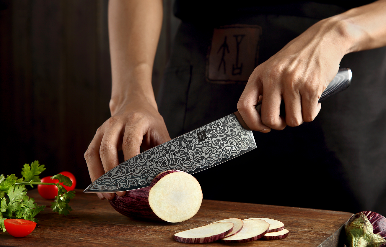 XINZUO 6 PCS Kitchen Knives Set VG10 Damascus Steel High Carbon Japanese Chef Santoku Utility Knife Cooking Set Pakkawood Handle eprolo