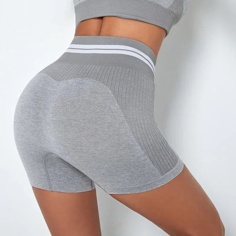 4Pcs Women Vital Seamless Yoga Set Sports Bra+Crop Top Shirts+Shorts+High Waist Leggings Gym Clothing Sports Wear For Women - Shello's Creative Boutique