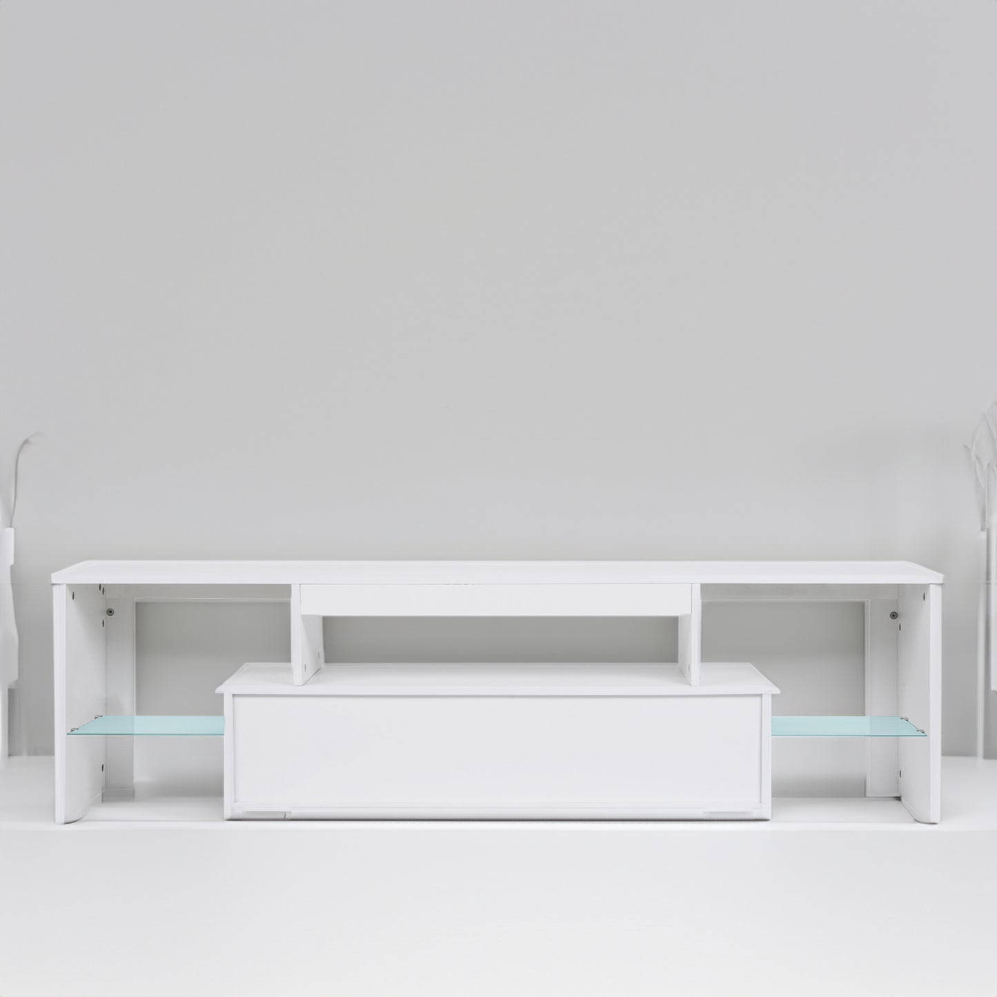 LED TV stand modern TV stand with storage Entertainment Center with drawer TV cabinet for Up to 75 inch for Gaming Living Room B eprolo