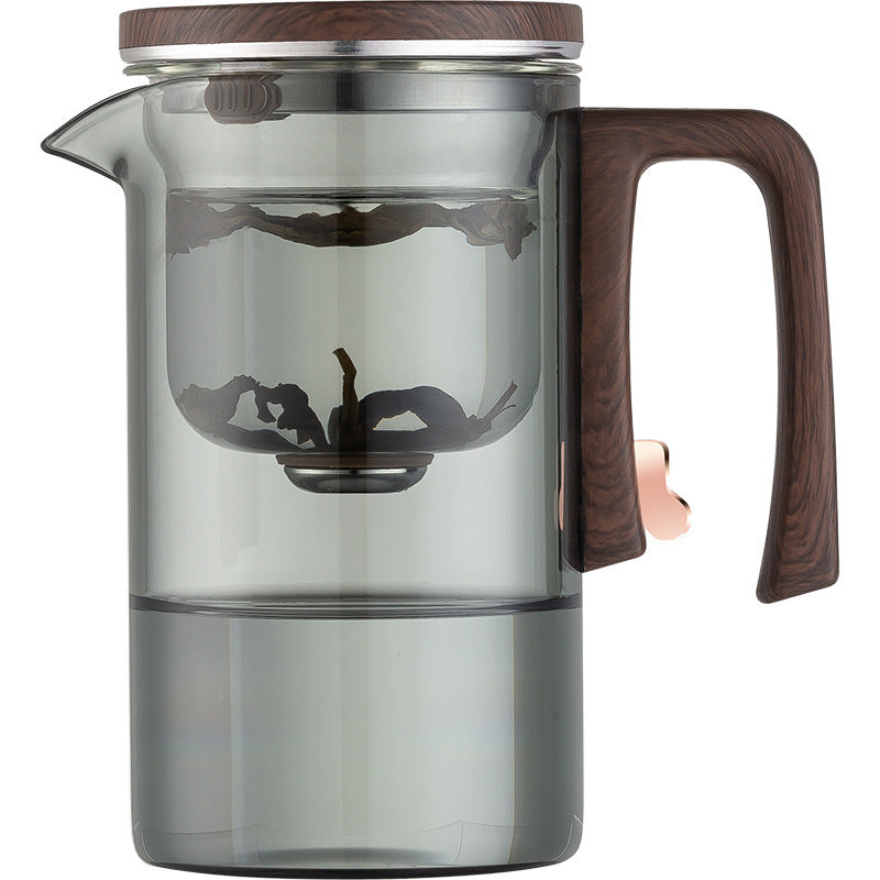 Xiaoman Waist new rodless elegant cup, one click magnetic suction filter glass tea pot, automatic tea separation tea cup eprolo