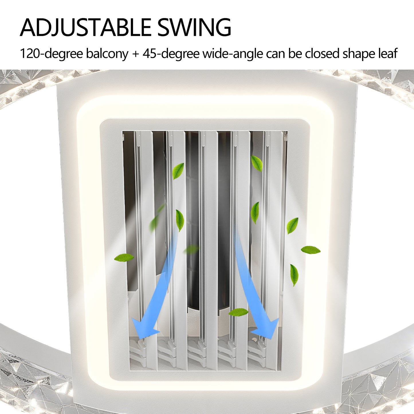 Bladeless Fan Lamp With Lights Dimmable LED eprolo