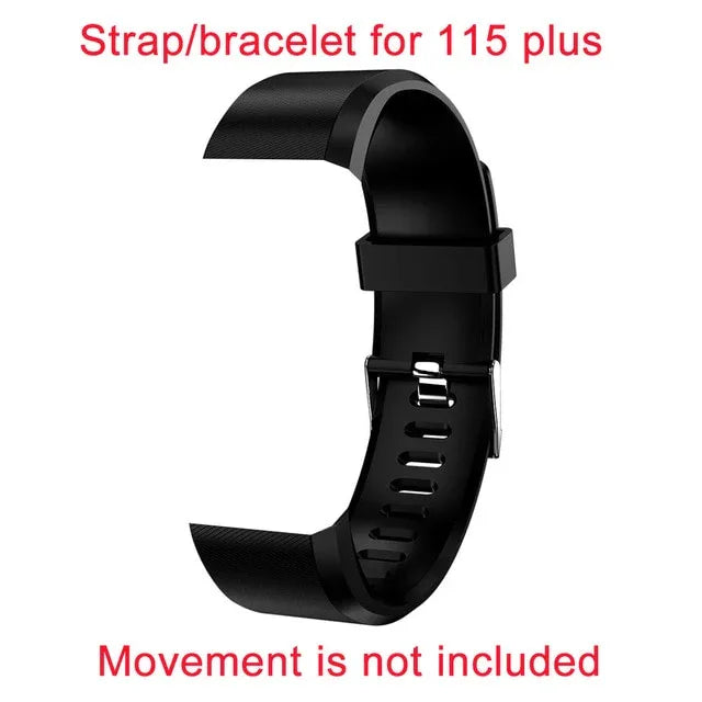 115 Plus Bluetooth Smart Watch Heart Rate Monitor Smart Watch Fitness Tracker Bracelet Waterproof Smart Wristband - Shello's Creative Boutique
