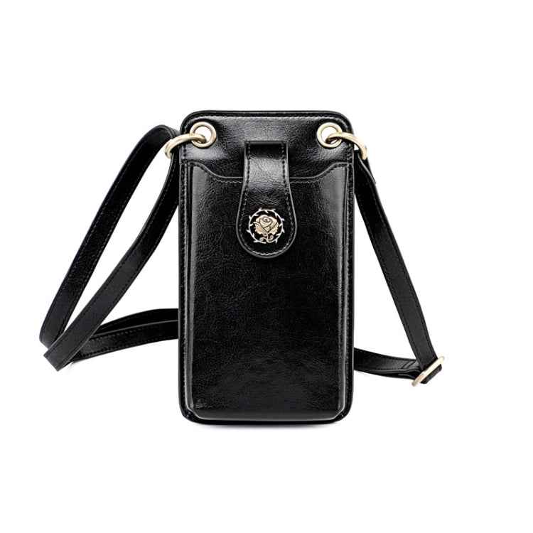 SJB68 Second Cowhide Mini Crossbody Mobile Phone Bag for Ladies
