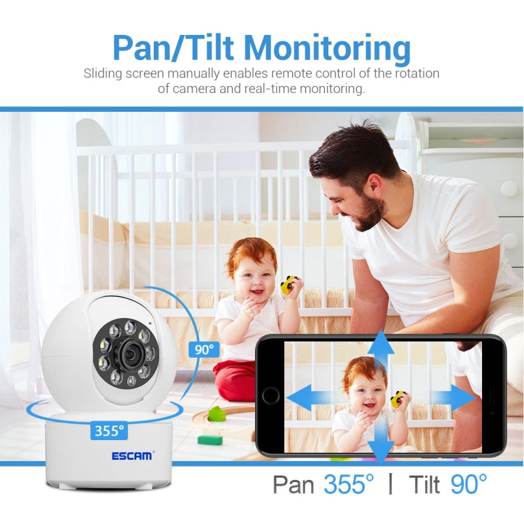 ESCAM QF005 4MP Indoor HD WiFi Pan-tilt Camera, Support Motion Detection / Two-way Audio / Night Vision, QF005 SUNSKY