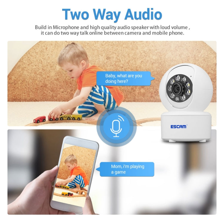ESCAM QF005 4MP Indoor HD WiFi Pan-tilt Camera, Support Motion Detection / Two-way Audio / Night Vision, QF005 SUNSKY
