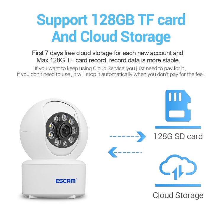 ESCAM QF005 4MP Indoor HD WiFi Pan-tilt Camera, Support Motion Detection / Two-way Audio / Night Vision, QF005 SUNSKY