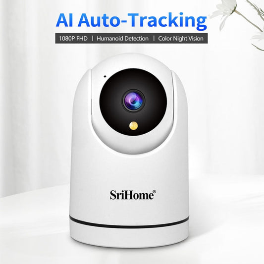 SriHome SH042 2.0MP 1080P HD AI WiFi Pan-tilt Surveillance Camera, SH042 SUNSKY