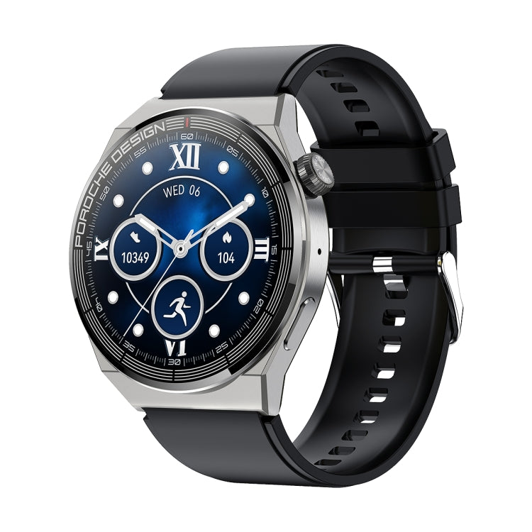 Ochstin 5HK46P 1.36 inch Round Screen Silicone Strap Smart Watch with Bluetooth Call Function, Silicone Strap(Black+Black), Silicone Strap(Silver+Black) - Shello's Creative Boutique