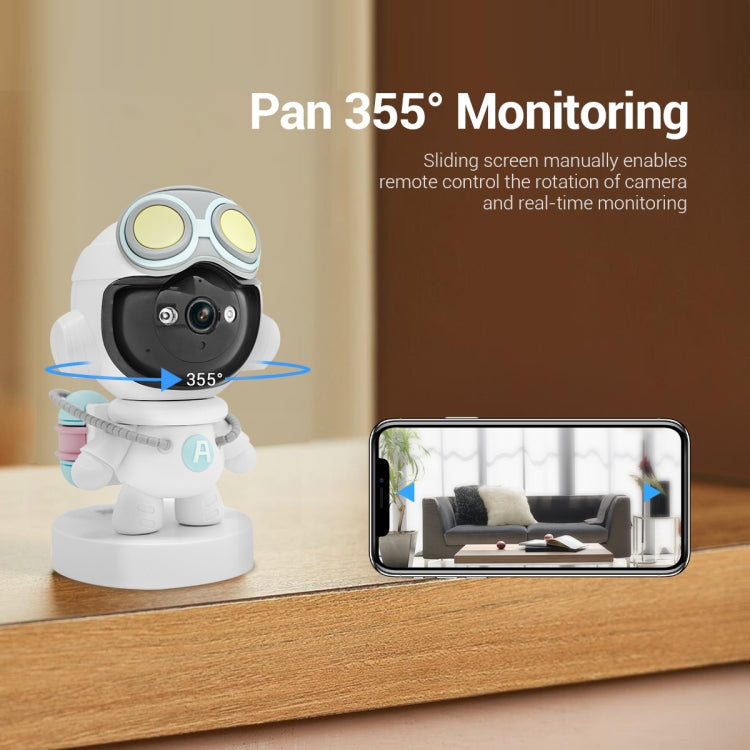 ESCAM PT211 Motion Detection & Tracking 2MP Sound Alarm Cloud Storage Two-way Audio Night Vision WiFi Camera, EU Plug, US Plug, UK Plug, AU Plug SUNSKY