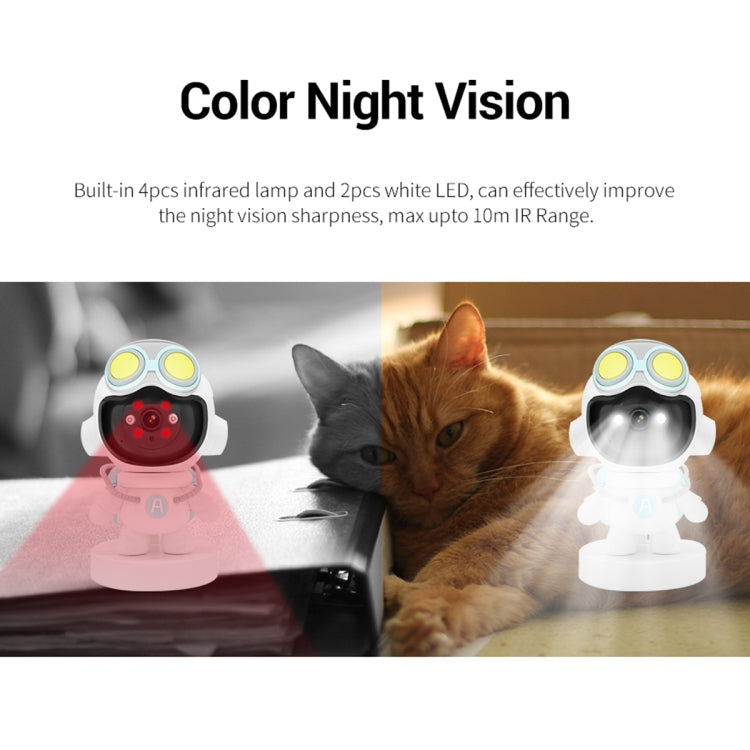 ESCAM PT211 Motion Detection & Tracking 2MP Sound Alarm Cloud Storage Two-way Audio Night Vision WiFi Camera, EU Plug, US Plug, UK Plug, AU Plug SUNSKY