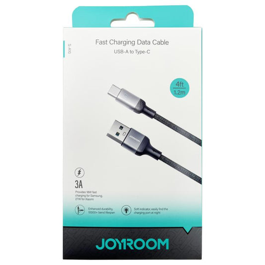 JOYROOM S-UC027A10 Extraordinary Series 3A USB-A to USB-C / Type-C Fast Charging Data Cable, Type-C, 1.2m - Shello's Creative Boutique