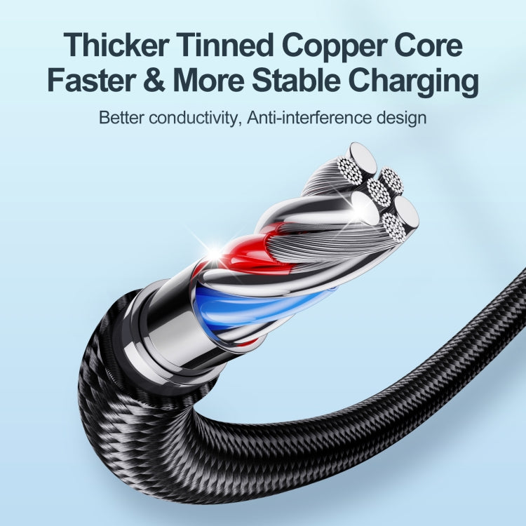 JOYROOM S-UC027A10 Extraordinary Series 3A USB-A to USB-C / Type-C Fast Charging Data Cable, Type-C, 1.2m SUNSKY